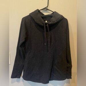 Lucy Cowl Neck Black Hoodie